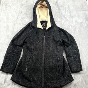 1 MADISON EXPEDITION HERITAGE COLLECTION WOMEN L Jacket FULL ZIP Sherpa Hood